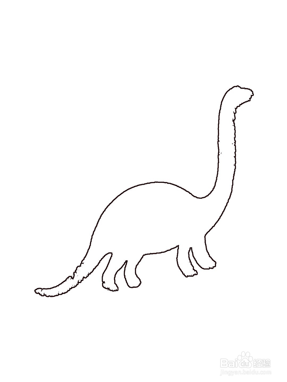 如何画素描恐龙？