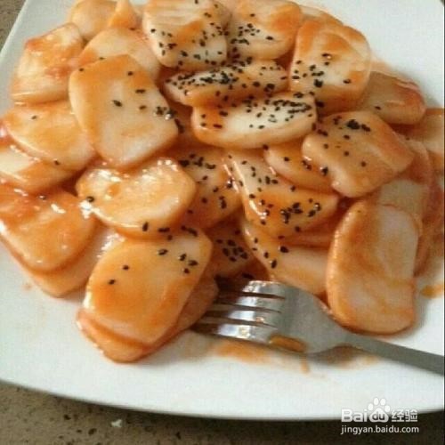 红糖炒年糕的做法
