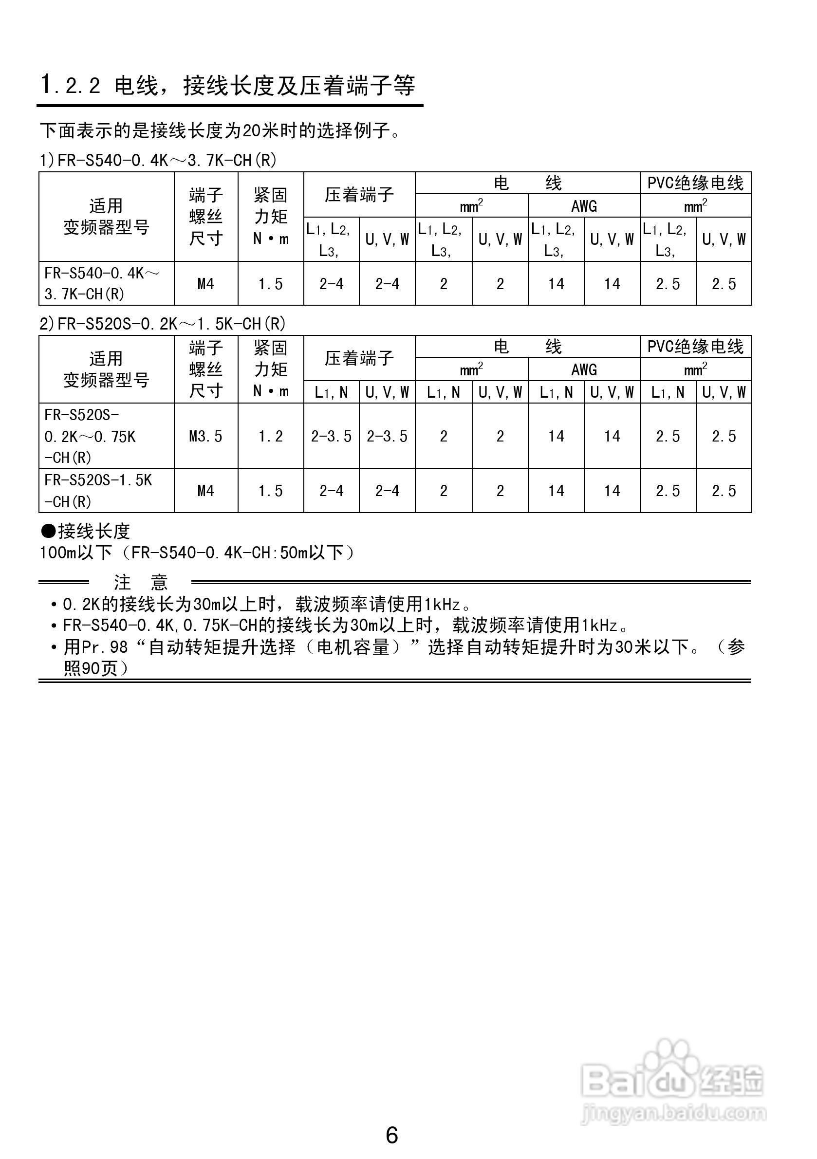 三菱FR-S540-0.75K-CH(R)变频器说明书:[2]