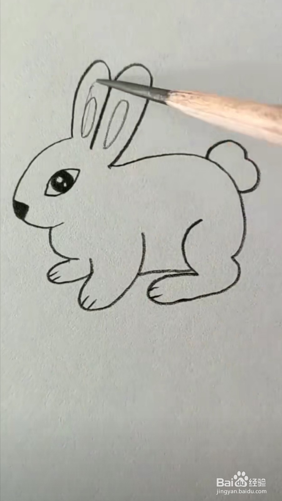 怎么画小兔子