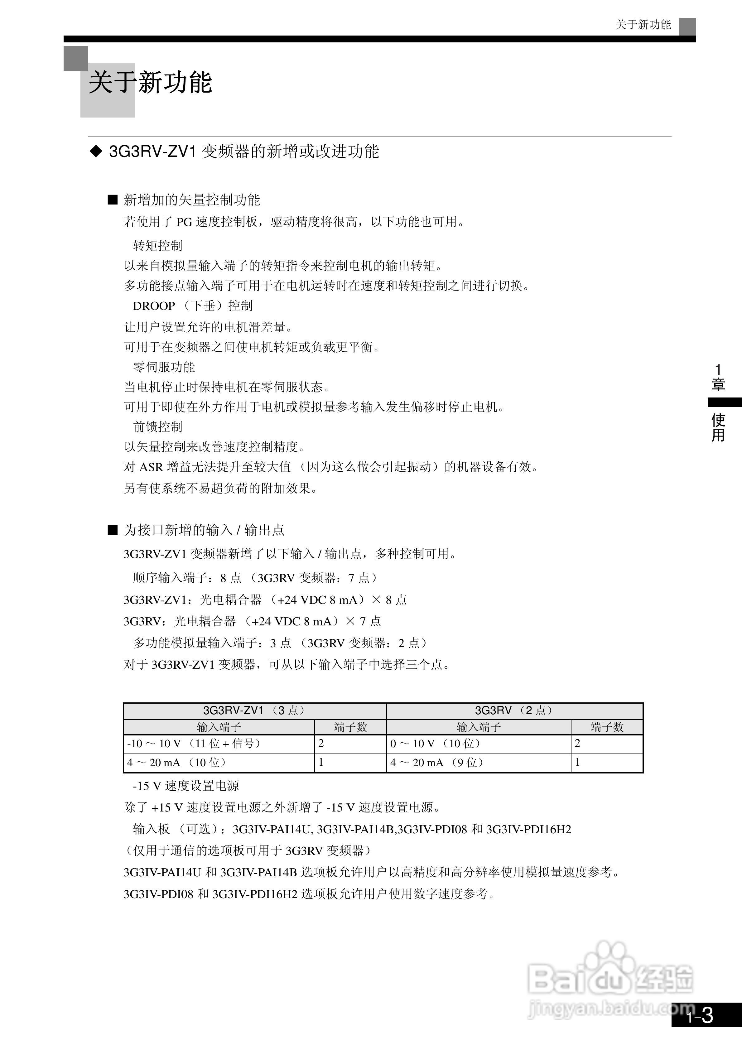OMRON 3G3RV-ZV1变频器操作手册:[3]