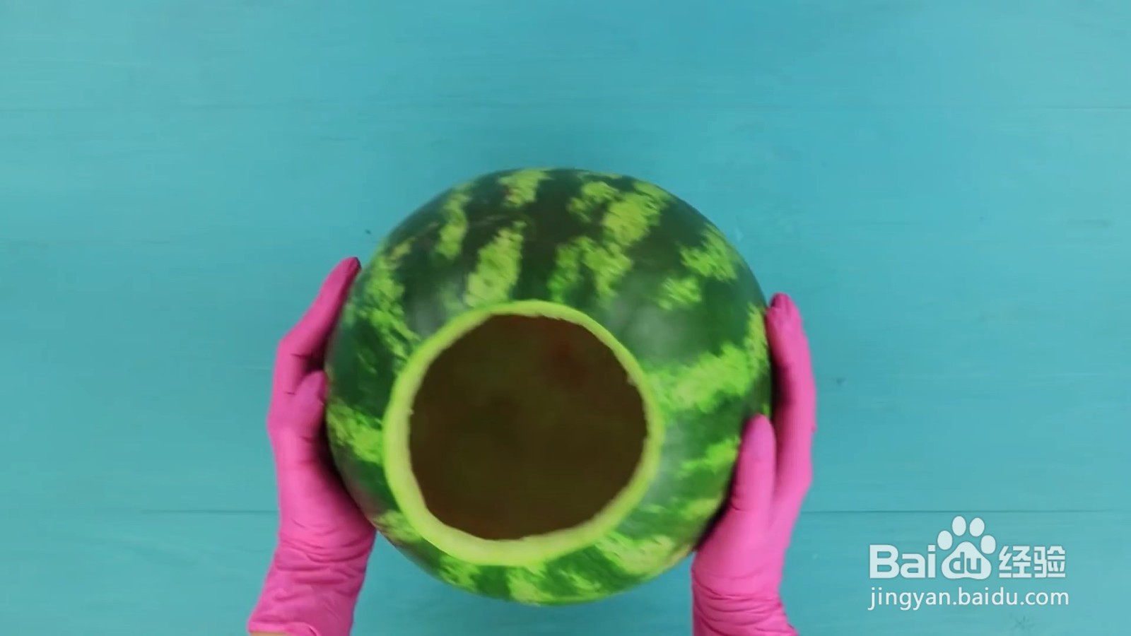 怎么制作表情西瓜