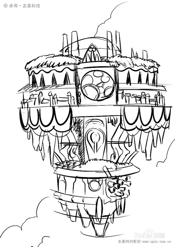 sai绘画教程:初识sai + 城堡绘画教程