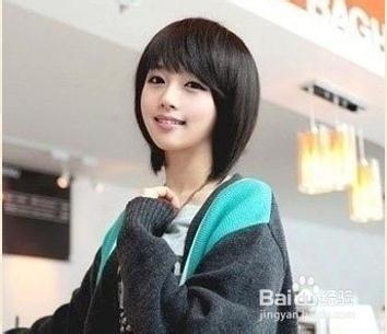 2013适合女生斜刘海短发造型