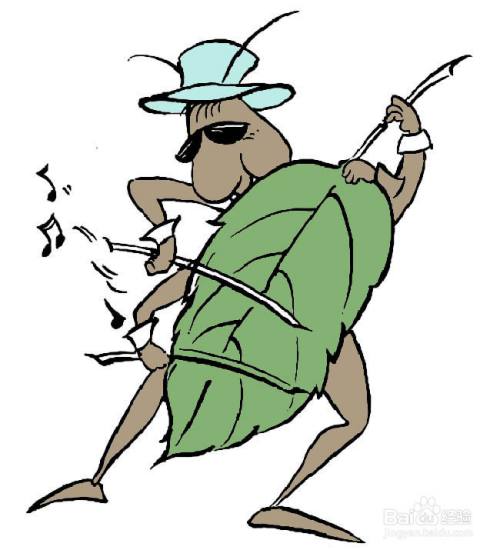 拉提琴的蝈蝈的画法