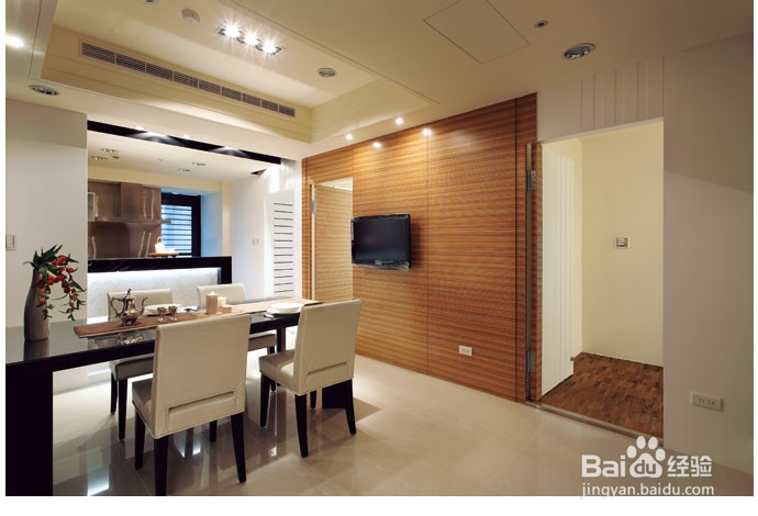 别墅装饰隐形门背景墙