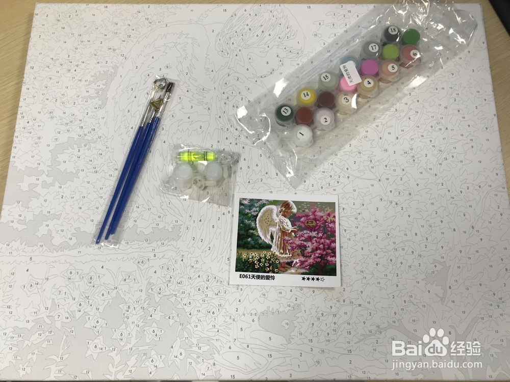 我的第二幅油画:天使的爱怜