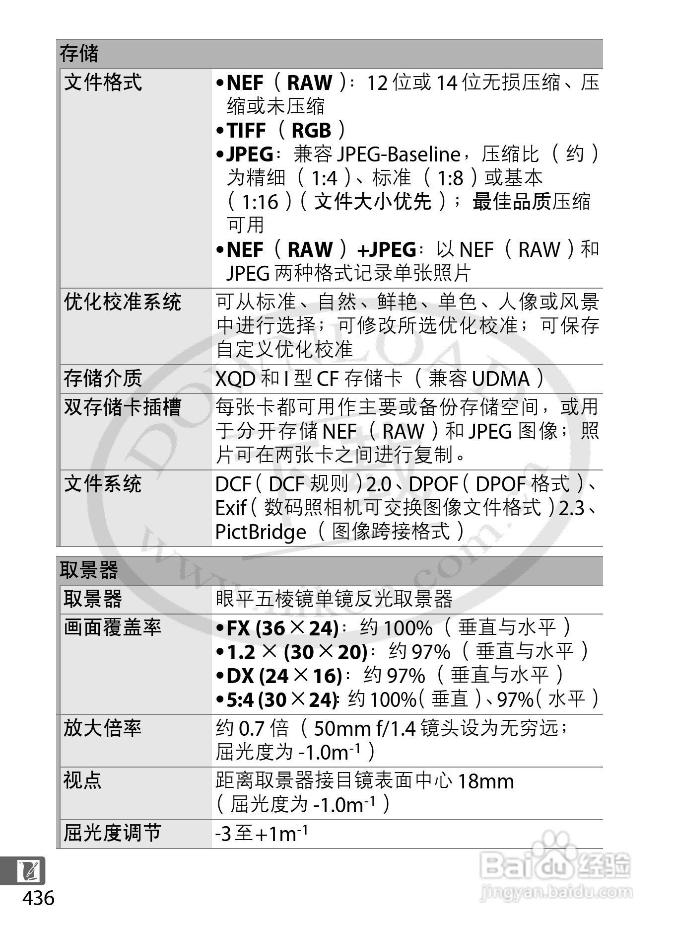 尼康D4数码相机使用说明书:[47]