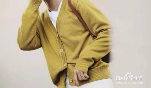 开衫毛衣错位扣法