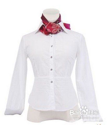 小方丝巾的系法及图解之内外结