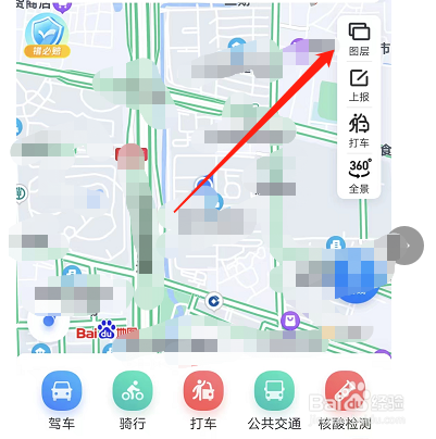 百度地图APP怎么查看停车场地图