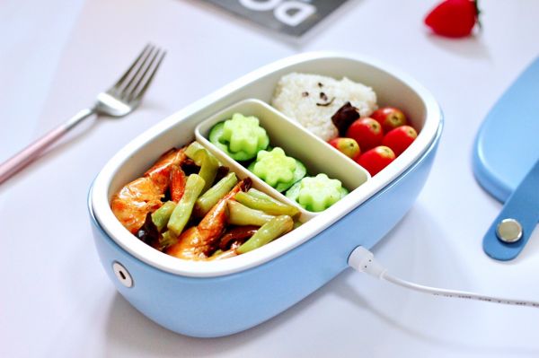 海虾芸豆木耳时蔬便当