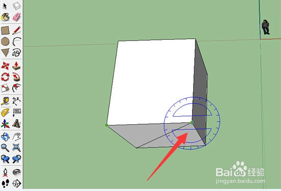 sketchup使用技巧之量角器工具