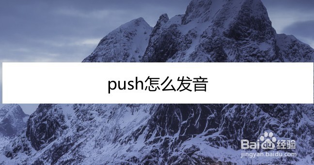 push怎么发音