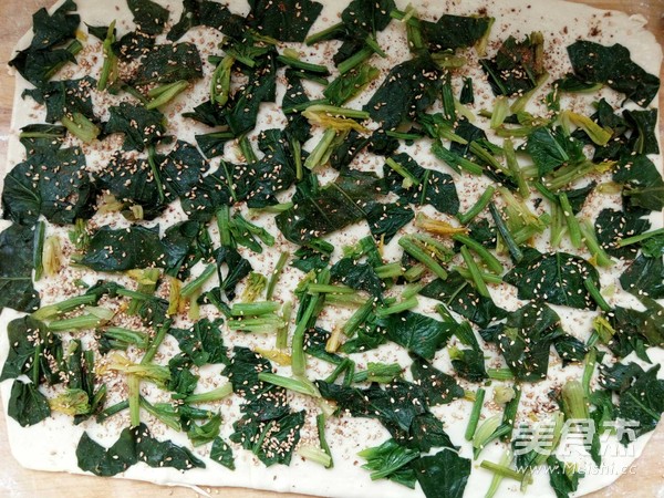 香油菠菜卷的做法