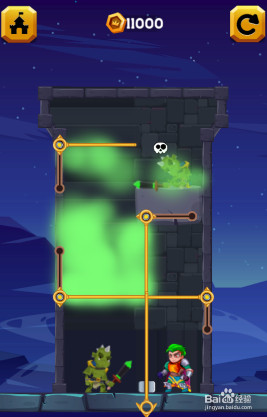 Pull Pins Rescue Hero的Level 21怎样通过