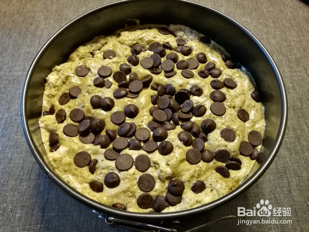 抹茶黑巧克力戚风7寸