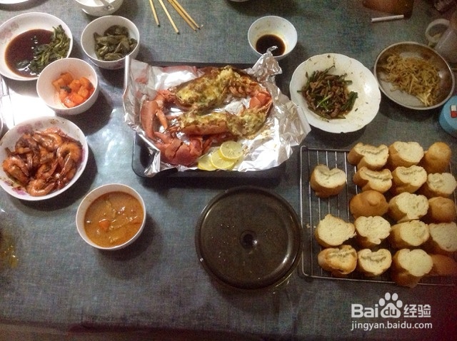 奶油芝士蒜蓉焗龙虾