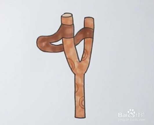 弹弓的简笔画怎么画