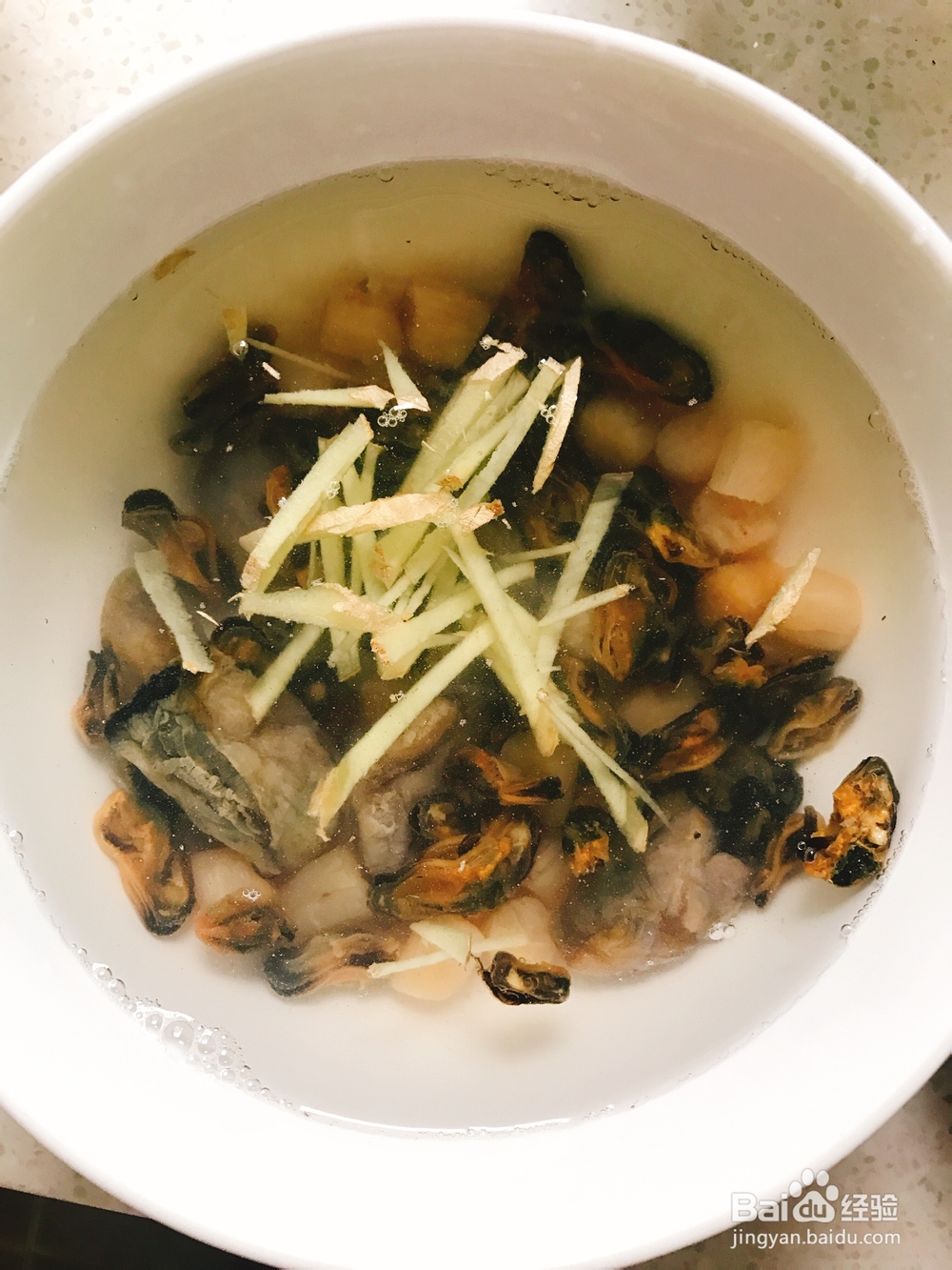 小白也能成功的干贝淡菜粥