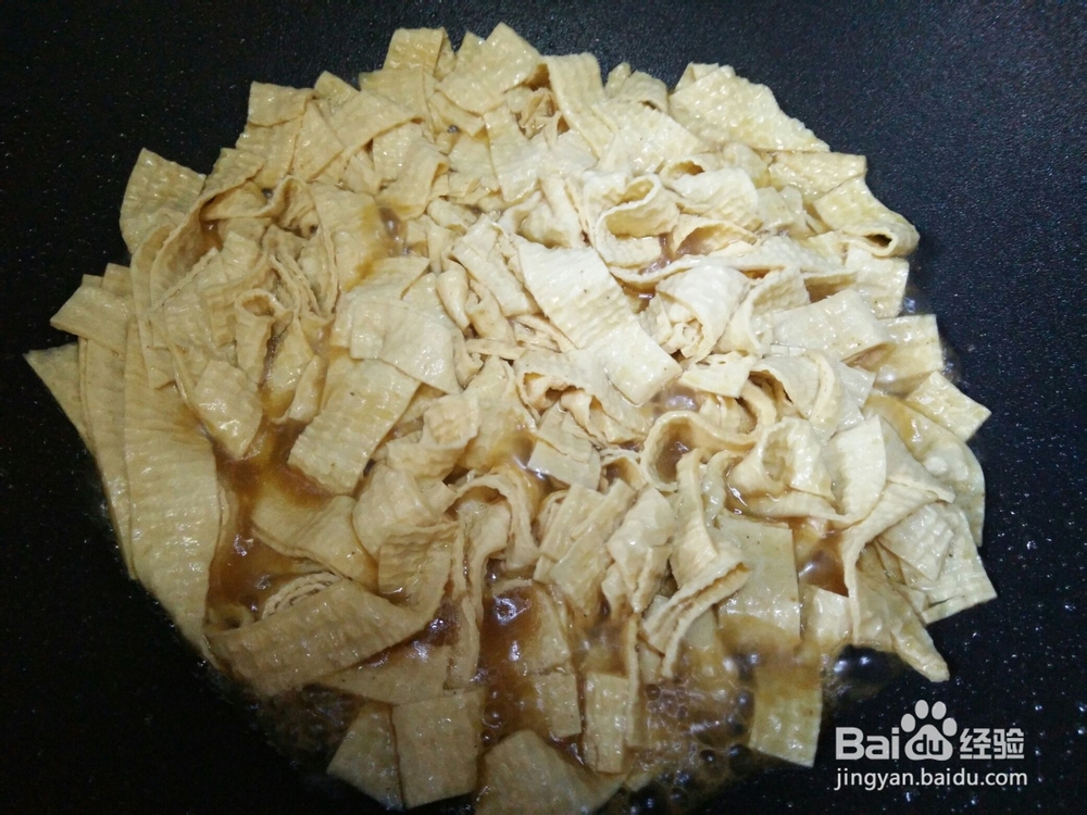 韭菜炒厚豆腐皮怎么做