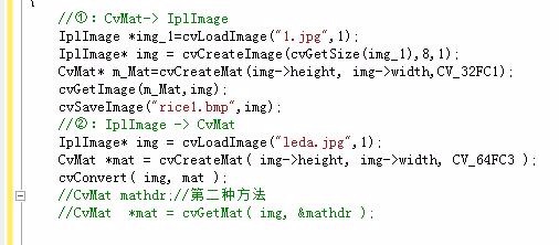 OpenCV：CvMat结构体