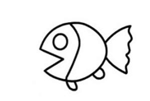 儿童简笔画小鱼