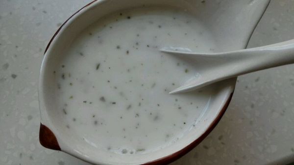 薄荷酸奶油佐青口