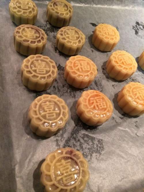 原味月饼 抹茶月饼