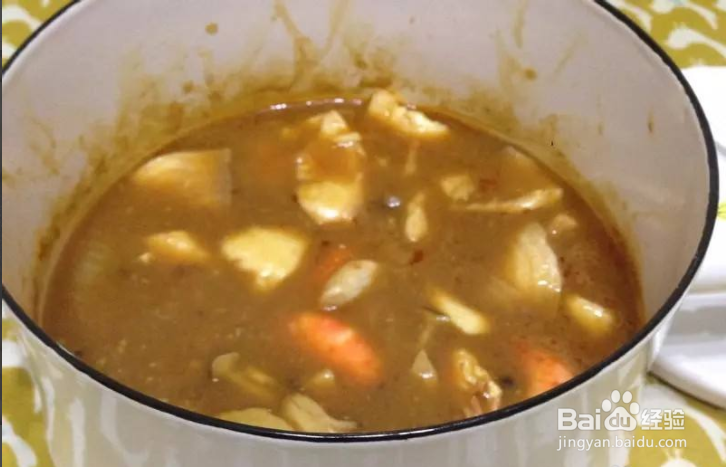 咖喱海鲜汤的做法