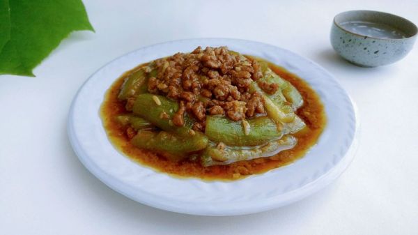 甜酒肉酱烧丝瓜