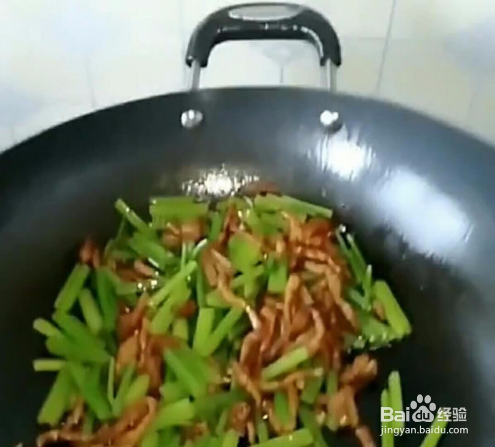 肉丝芹菜做法