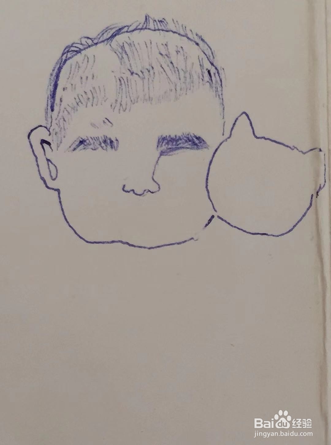 插画教程之侄子帅帅和小猫咪