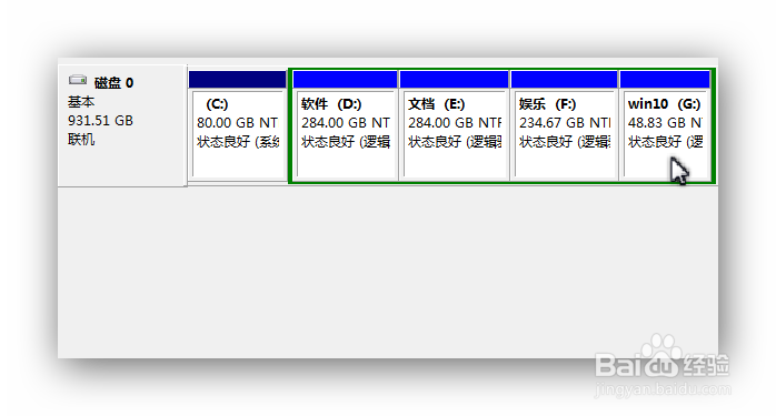 windows电脑如何通过压缩卷新建磁盘分区