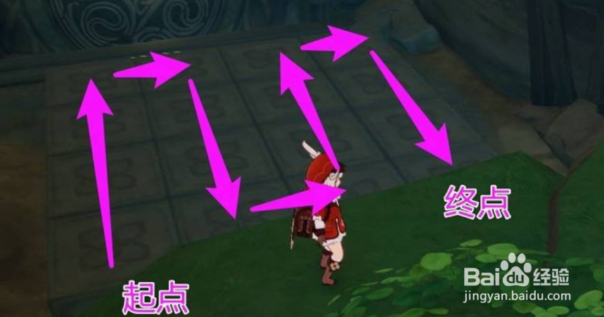 原神打开宝库的石门怎么踩