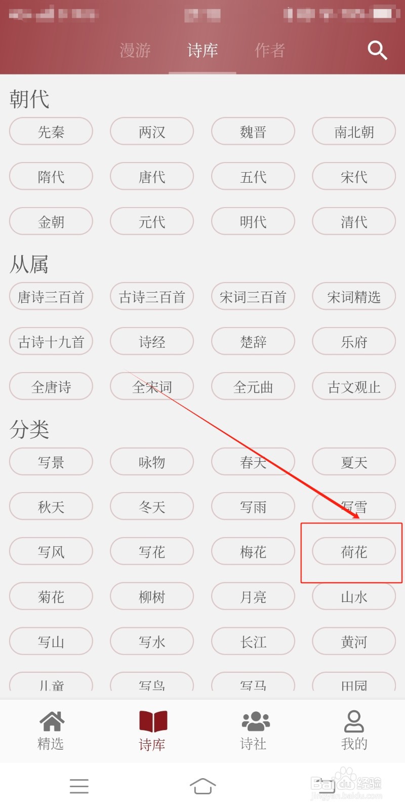 描写荷花的诗词如何在墨客诗词中查看