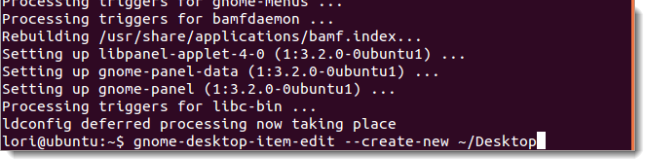 在Ubuntu 11.04和11.10中创建桌面快捷方式