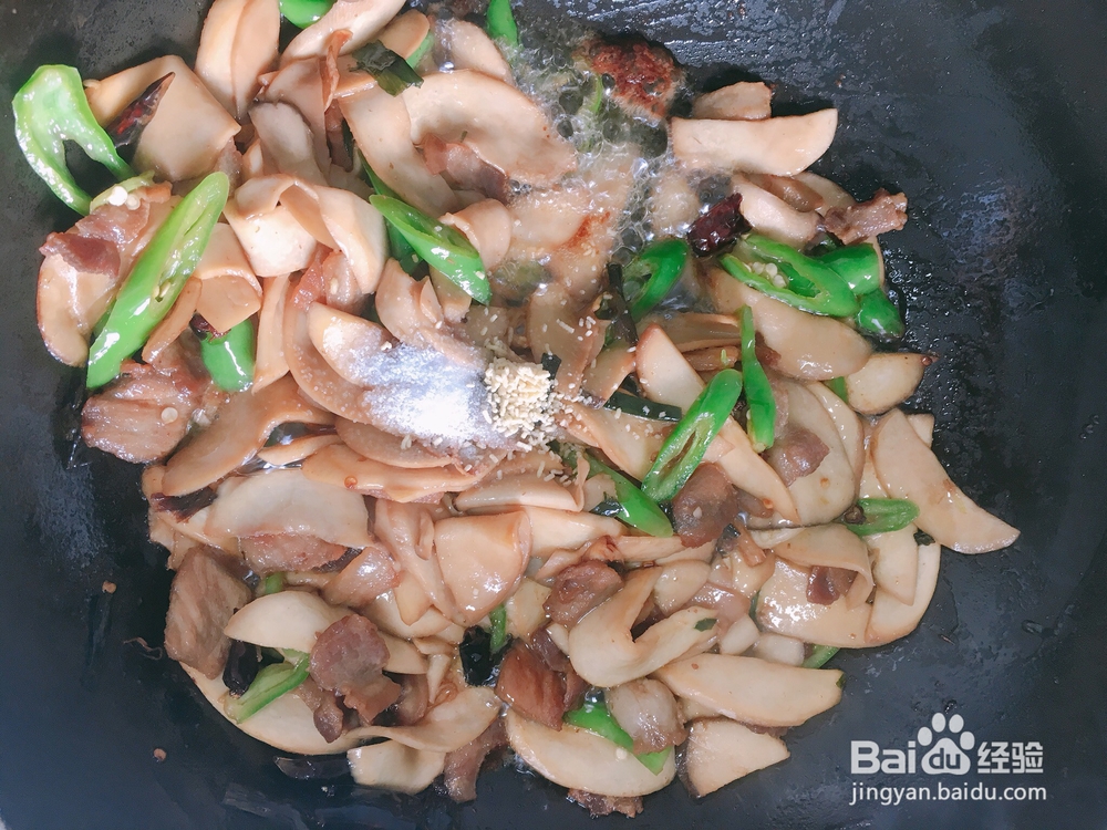 奶奶教你做五花肉炒杏鲍菇