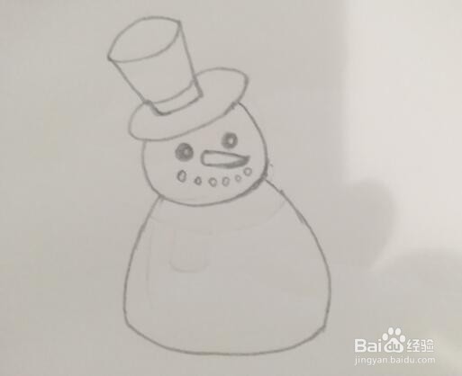 雪人简笔画怎么画