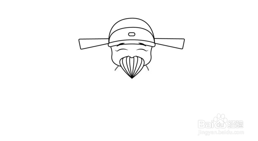 财神简笔画怎么画？