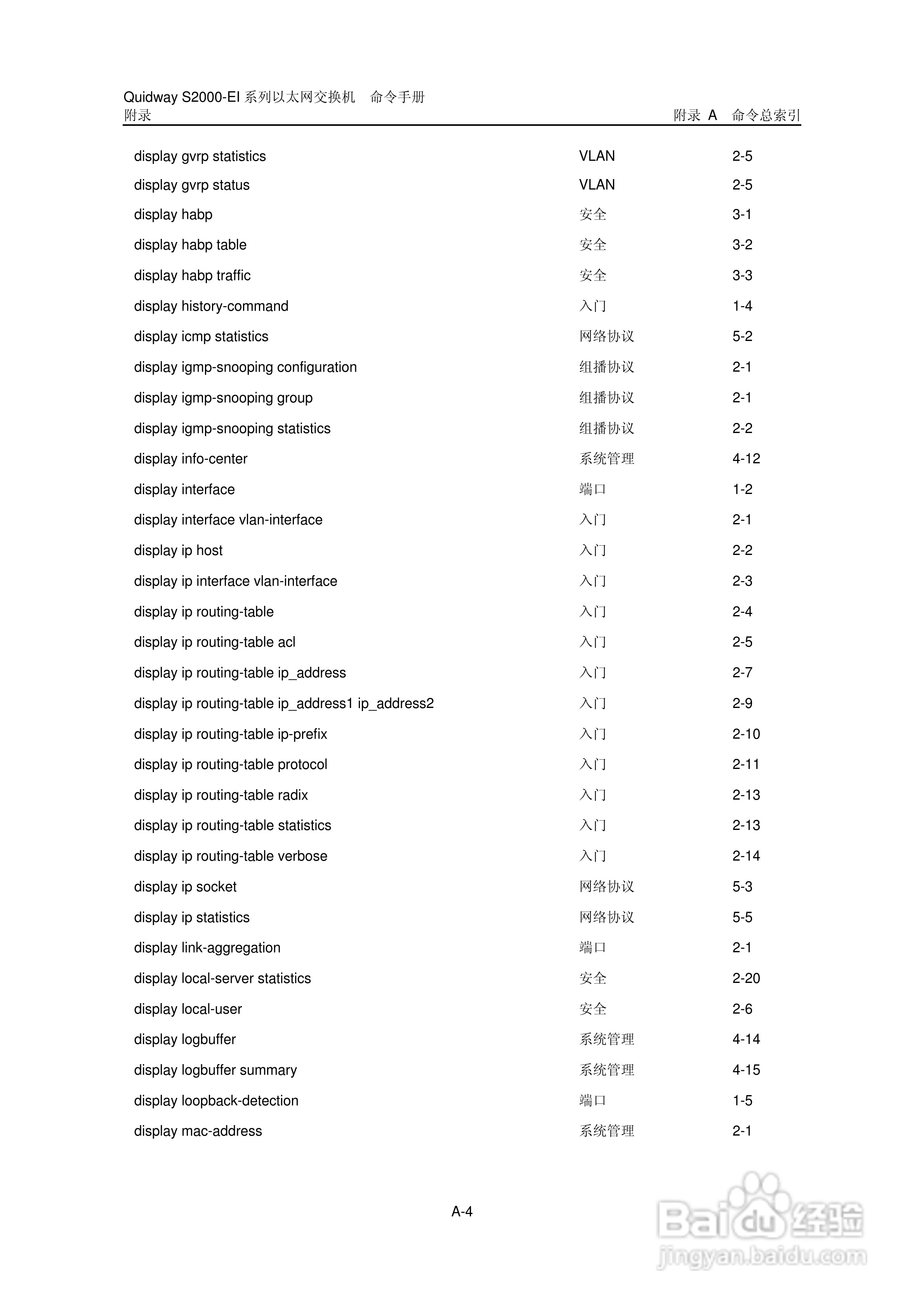 华三交换机S2000-EI形说明书:[44]