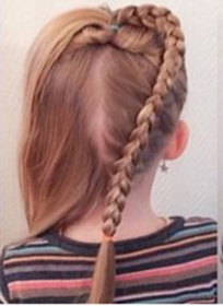 女孩心形爱心发型编发