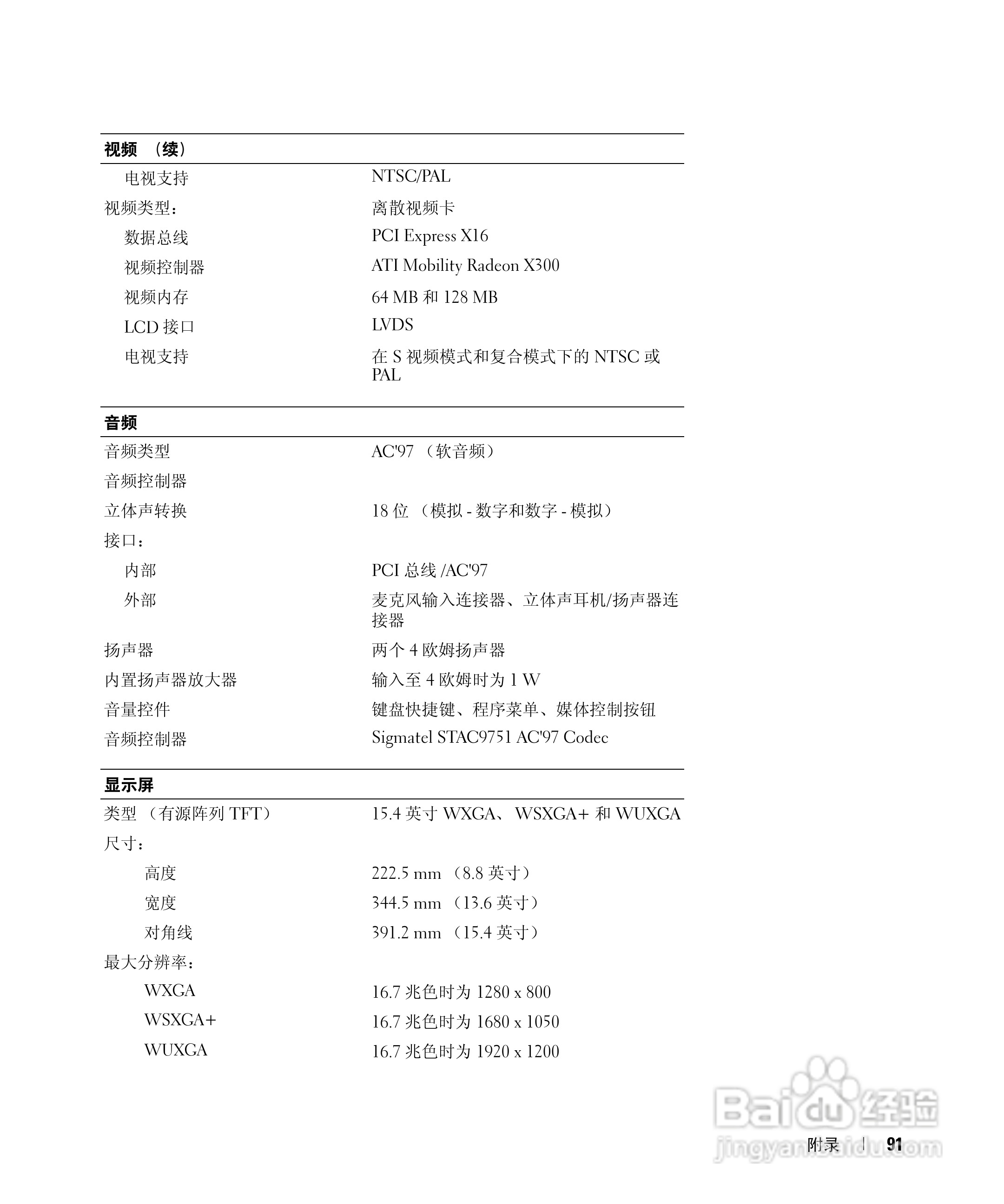 戴尔Inspiron 6000笔记本电脑使用说明书:[10]