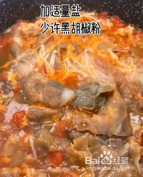 如何做番茄金针菇烩肥牛？