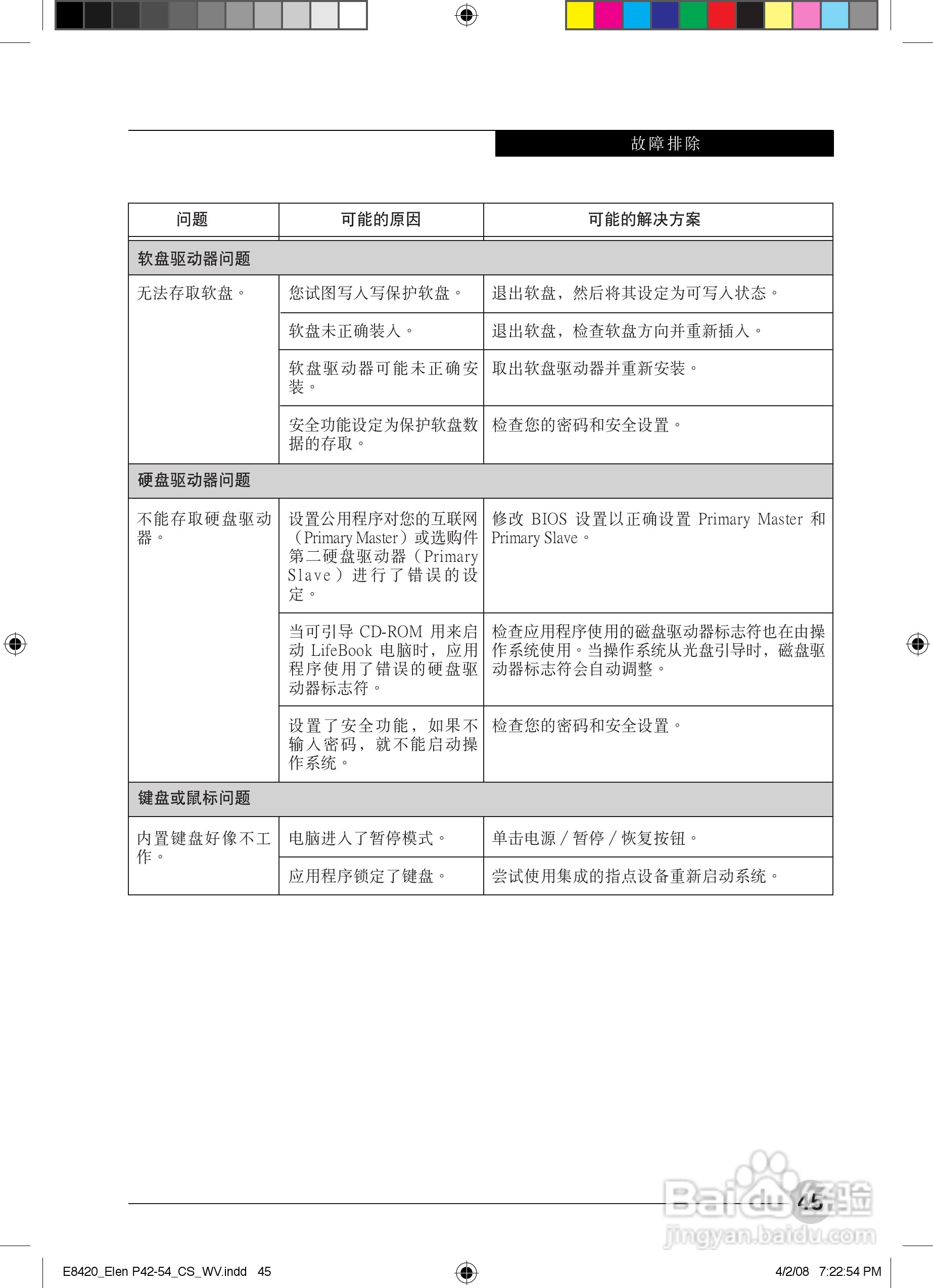 富士通E8420笔记本电脑使用说明书:[6]