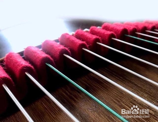 如何使用古筝止音带