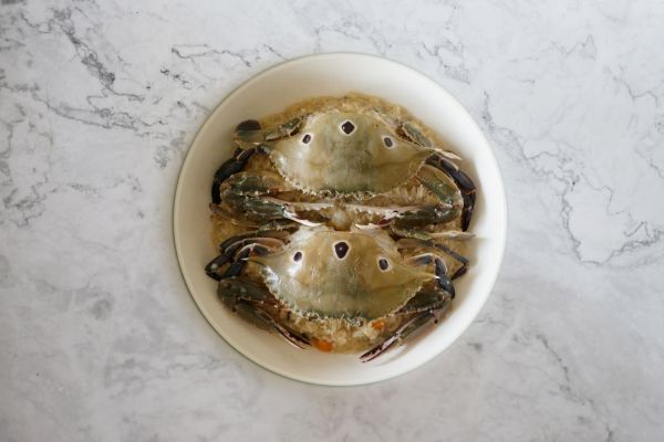 梭子蟹蒸糯米饭