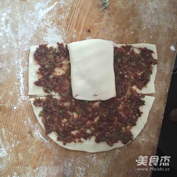 黑椒驴肉千层饼