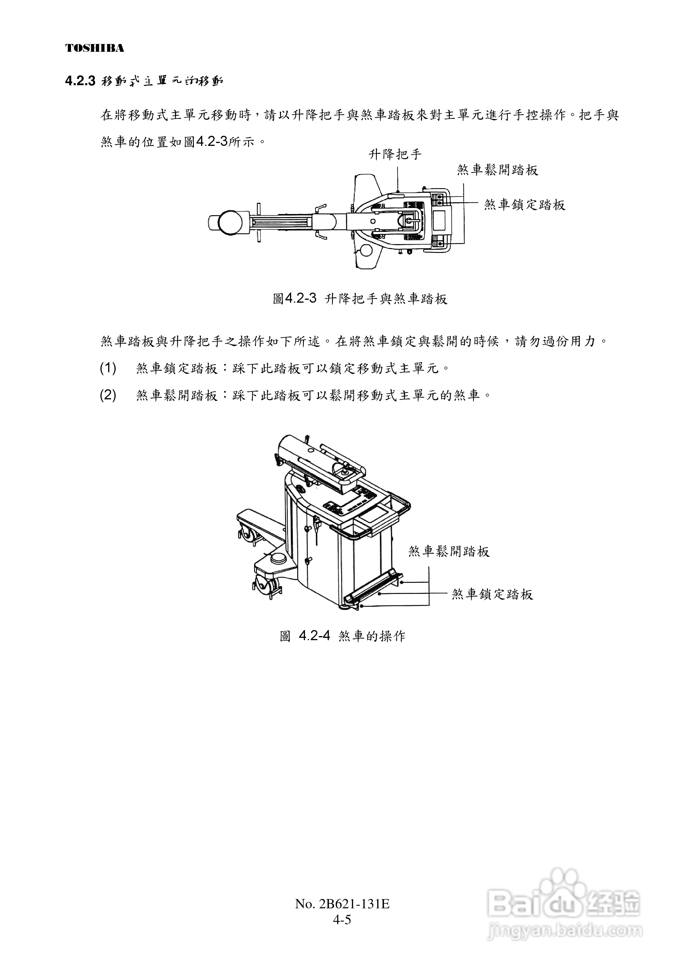 东芝 SXT-1000A移动式C臂X光电视系统操作手册:[3]
