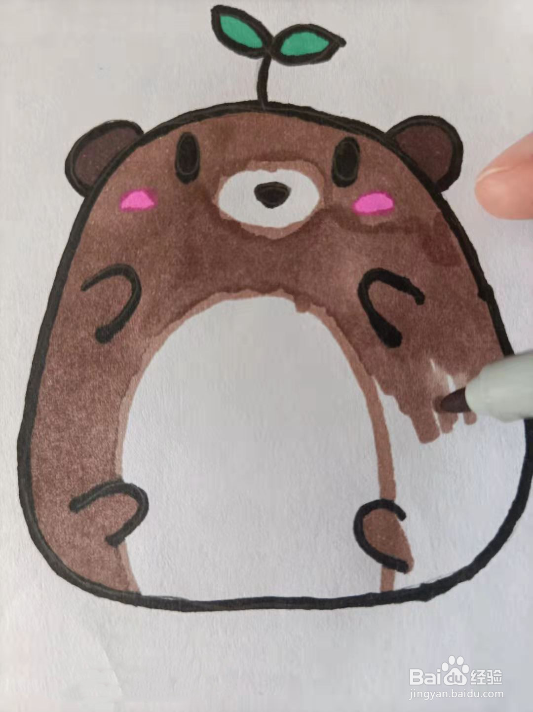 小熊的手账图案怎么画